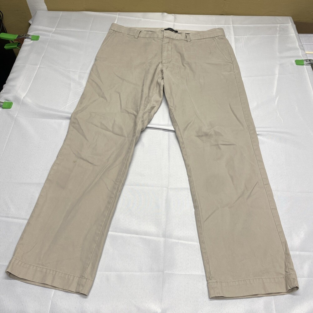 Banana Republic Aiden Chino Khaki Beige Pants Mens 36x32
